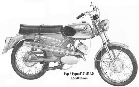 Zndapp-Richtzeiten Typ 517 KS 50 Cross